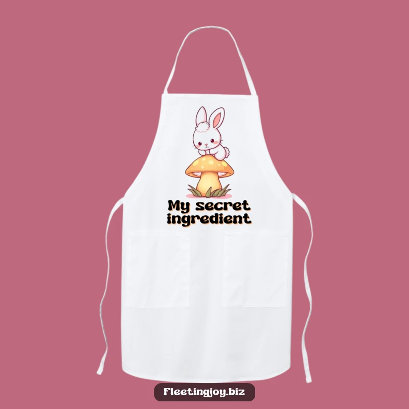 Funny Bunny Mushroom Apron: Whimsical Kitchen Magic, Perfect Funny Gift for Bakers