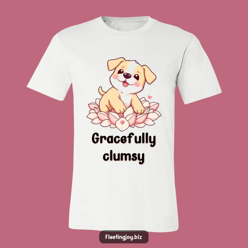 Funny Puppy Petal Trip T-Shirt: Cute Dog Lover Tee, Ideal Funny Gift